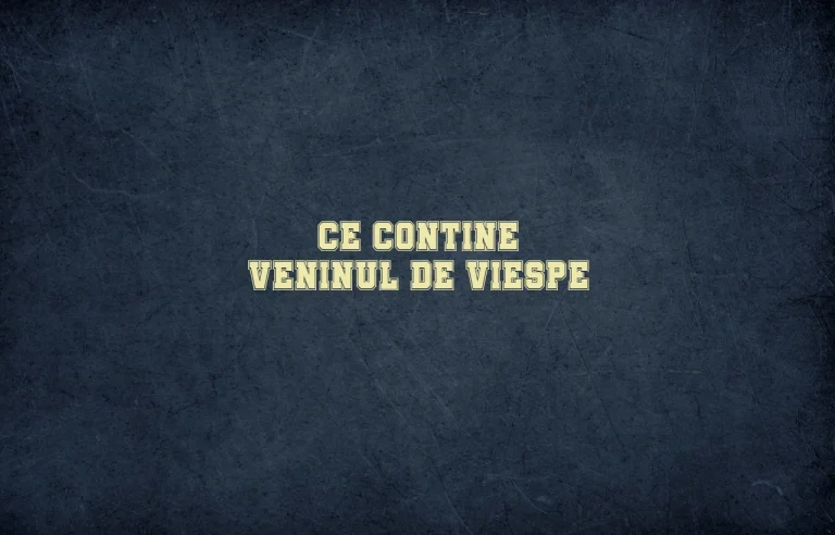 ce contine veninul de viespe