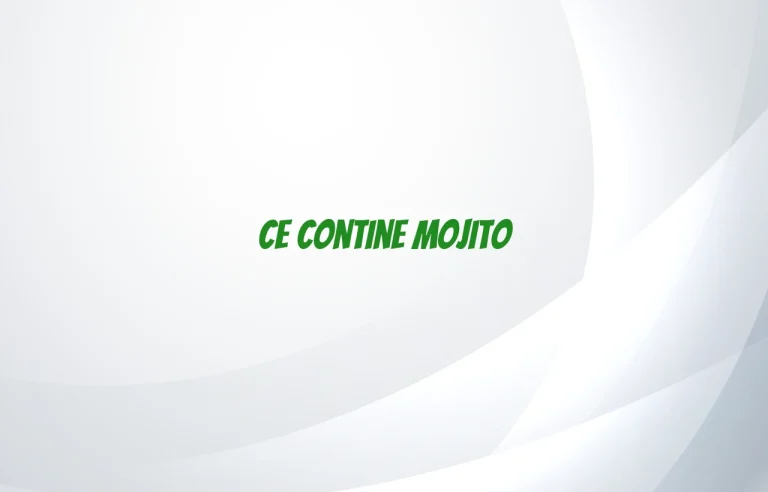 ce contine mojito