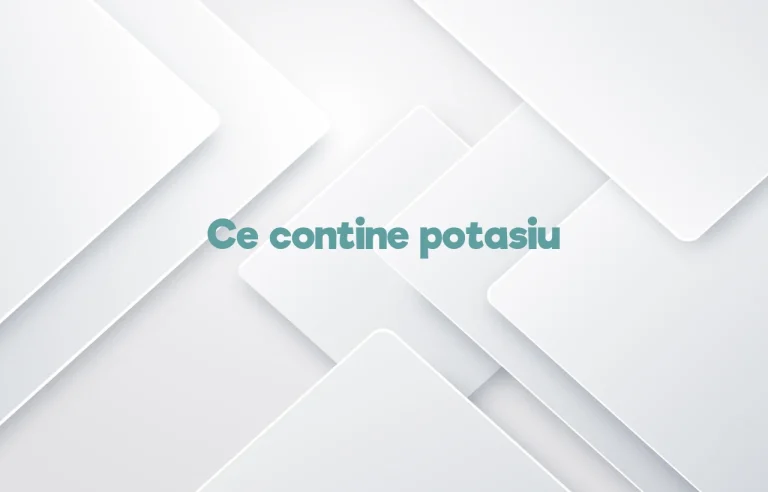 ce contine potasiu