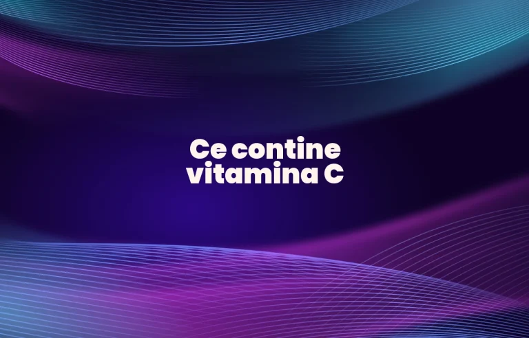 ce contine vitamina c