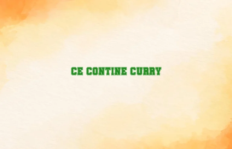 ce contine curry