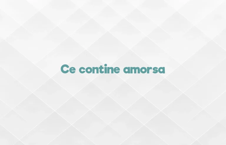 ce contine amorsa