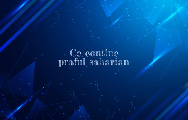 ce contine praful saharian