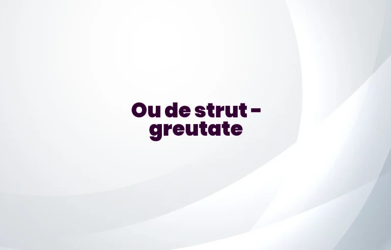 ou de strut greutate