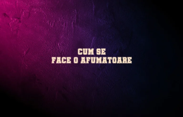 cum se face o afumatoare
