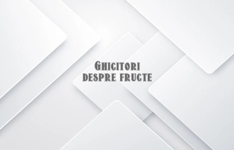 ghicitori despre fructe