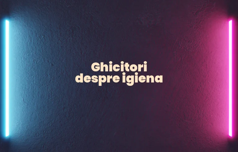 ghicitori despre igiena