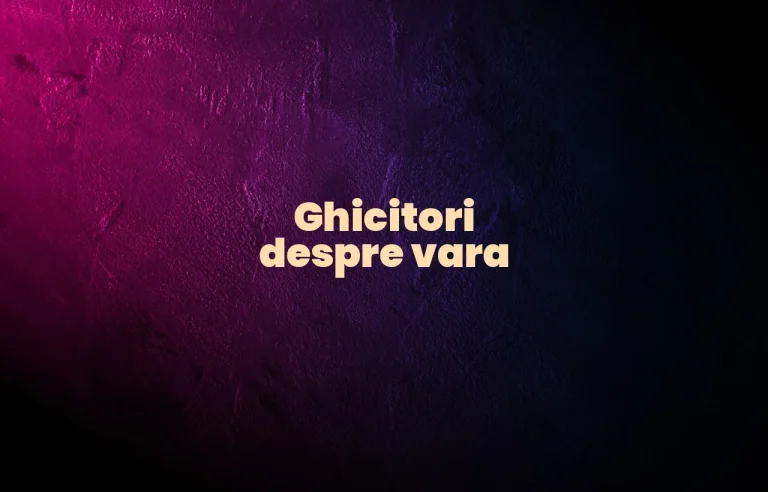 ghicitori despre vara
