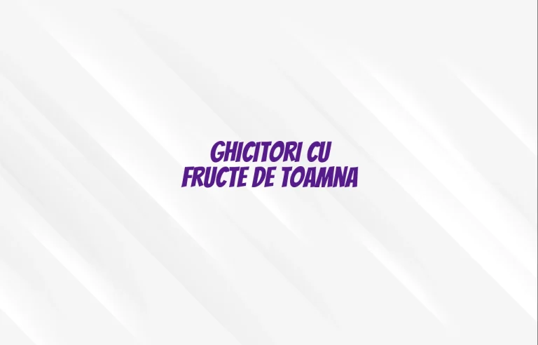 ghicitori cu fructe de toamna