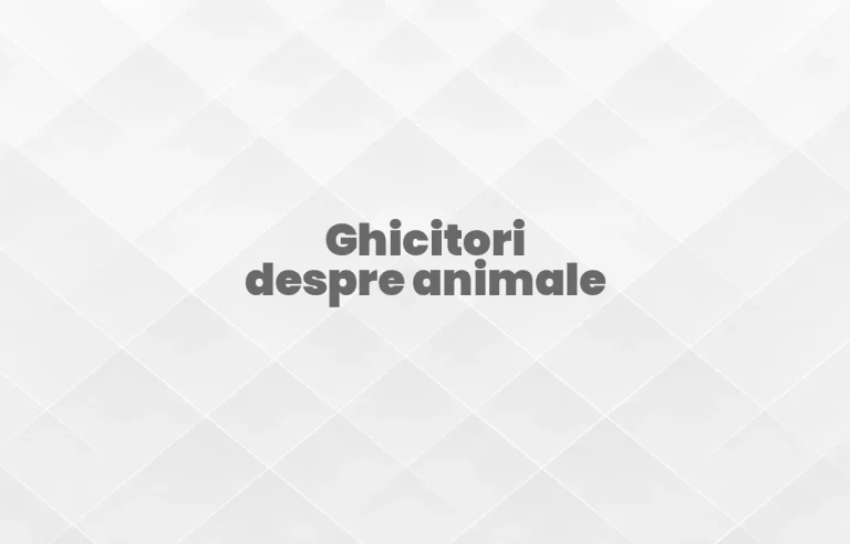 ghicitori animale