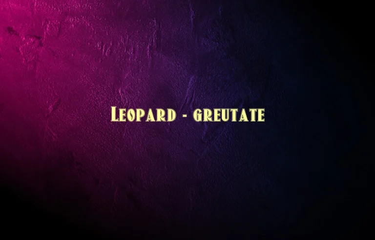 leopard greutate