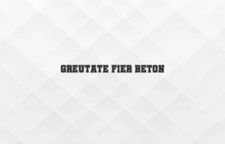 greutate fier beton