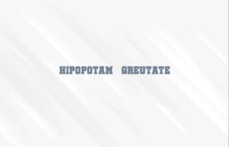 hipopotam greutate
