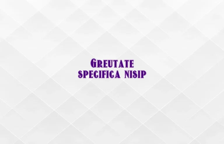 greutate specifica nisip