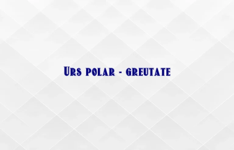 urs polar greutate